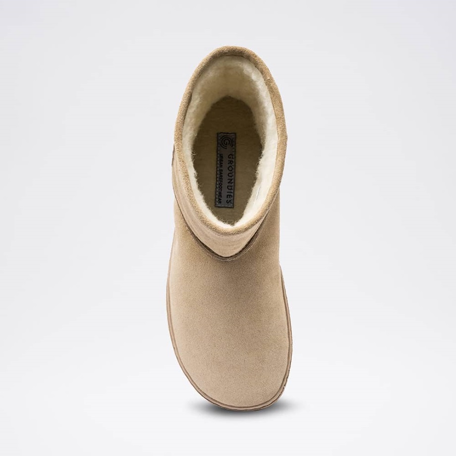 Groundies Suomi Beige Cozy Boot Women